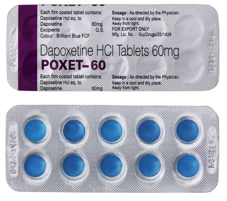 Дапоксетин таблетки